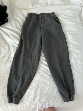 Best Gray Elastic Waist Jogger Pants